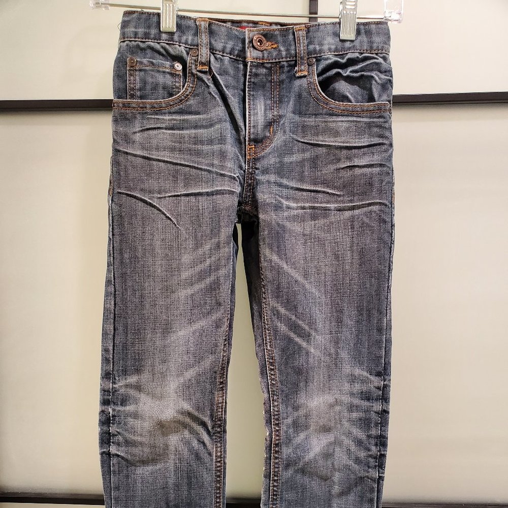 Arizona Jean Co. boys Slim 8 Reg. Distressed Jeans